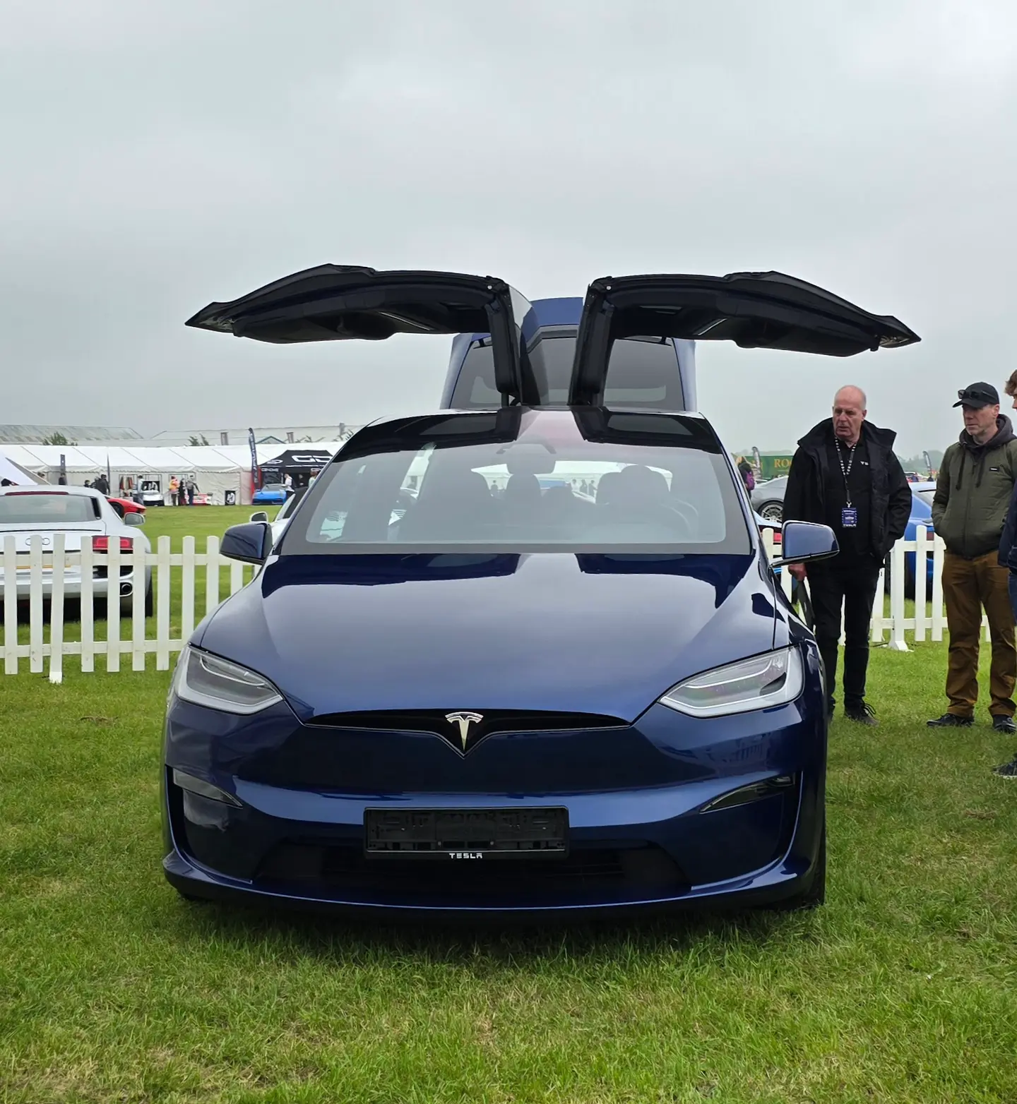 Tesla Model X Plaid SUV grande electrico con puertas alas de halcón